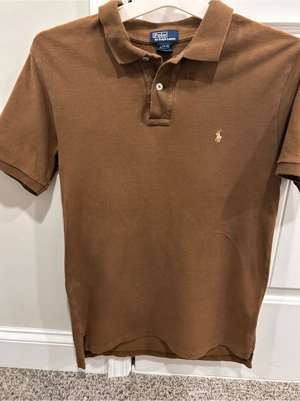 Polo by Ralph Lauren Brown Polo with Gold Pony